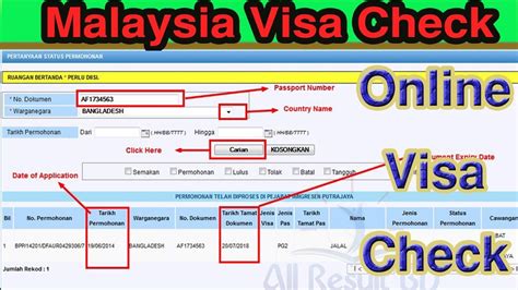 malaysia e visa check online